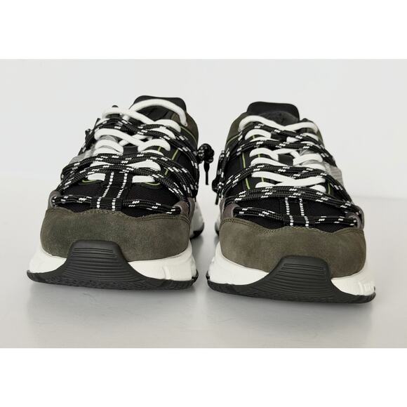 Versace Men\'s Greca Sneakers Gray/Green 13 US (46 Euro) IT 1021490 IT NIB main image 5